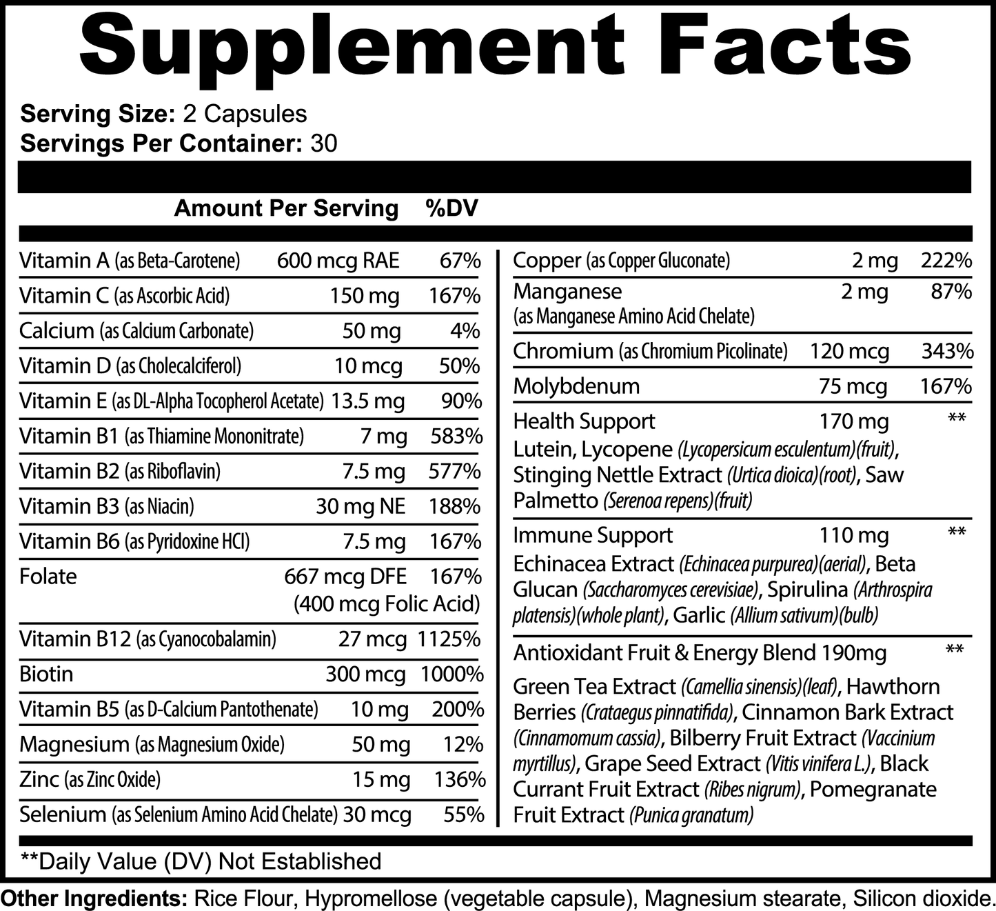 VIVA ESSENTIALS – Daily Multivitamin Formula